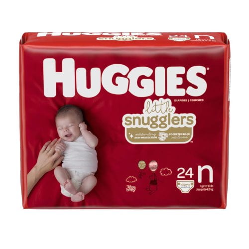 Huggies Little Snugglers Newborn Baby Diapers 24 Ct