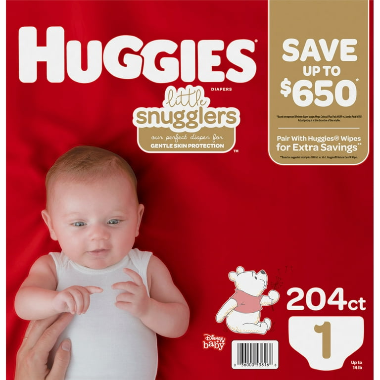 Huggies Size 1 Diapers, Little Snugglers Newborn Diapers, Size 1 (8-14  lbs), 32 Count - Yahoo Shopping