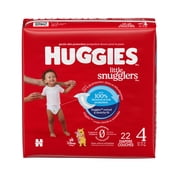 Huggies Little Snugglers Baby Diapers, Size 4 (22-37 lbs), 22 Count (Select for More)
