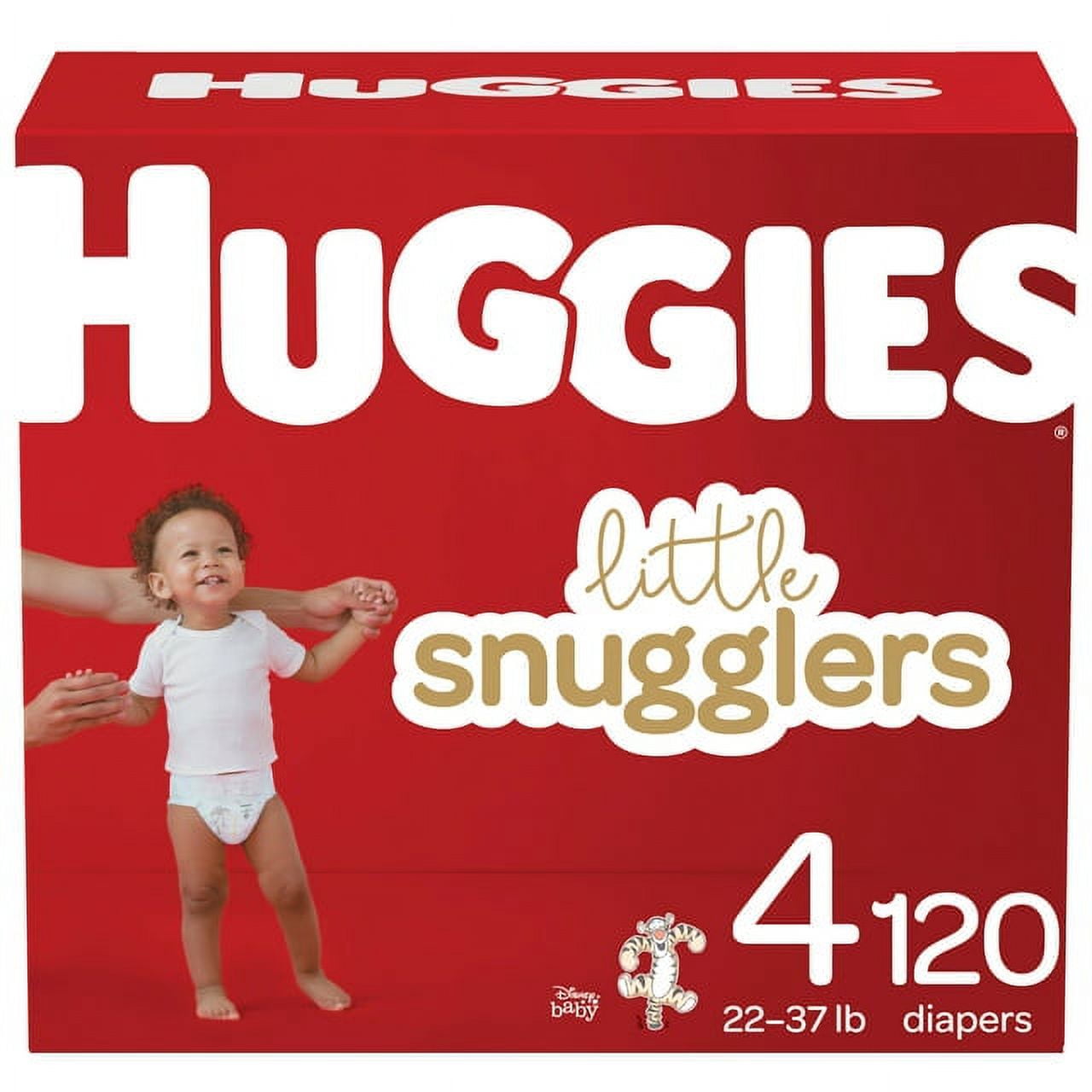 Huggies Couches pour bébés Little Snugglers, taille 4, 120 unités - 120 ea