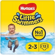 Huggies Little Swimmers Disposable Swim Nappies, Size 2-3 - 12 Nappies Total