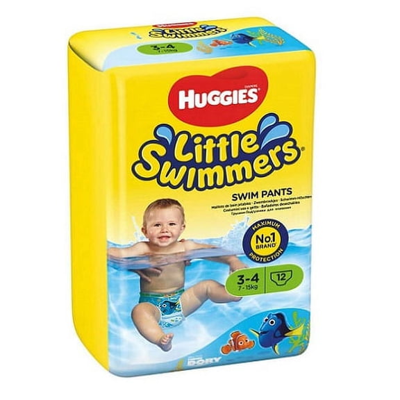 Huggies Little Swimmers Nappies - Size 3-4, (12 Count)