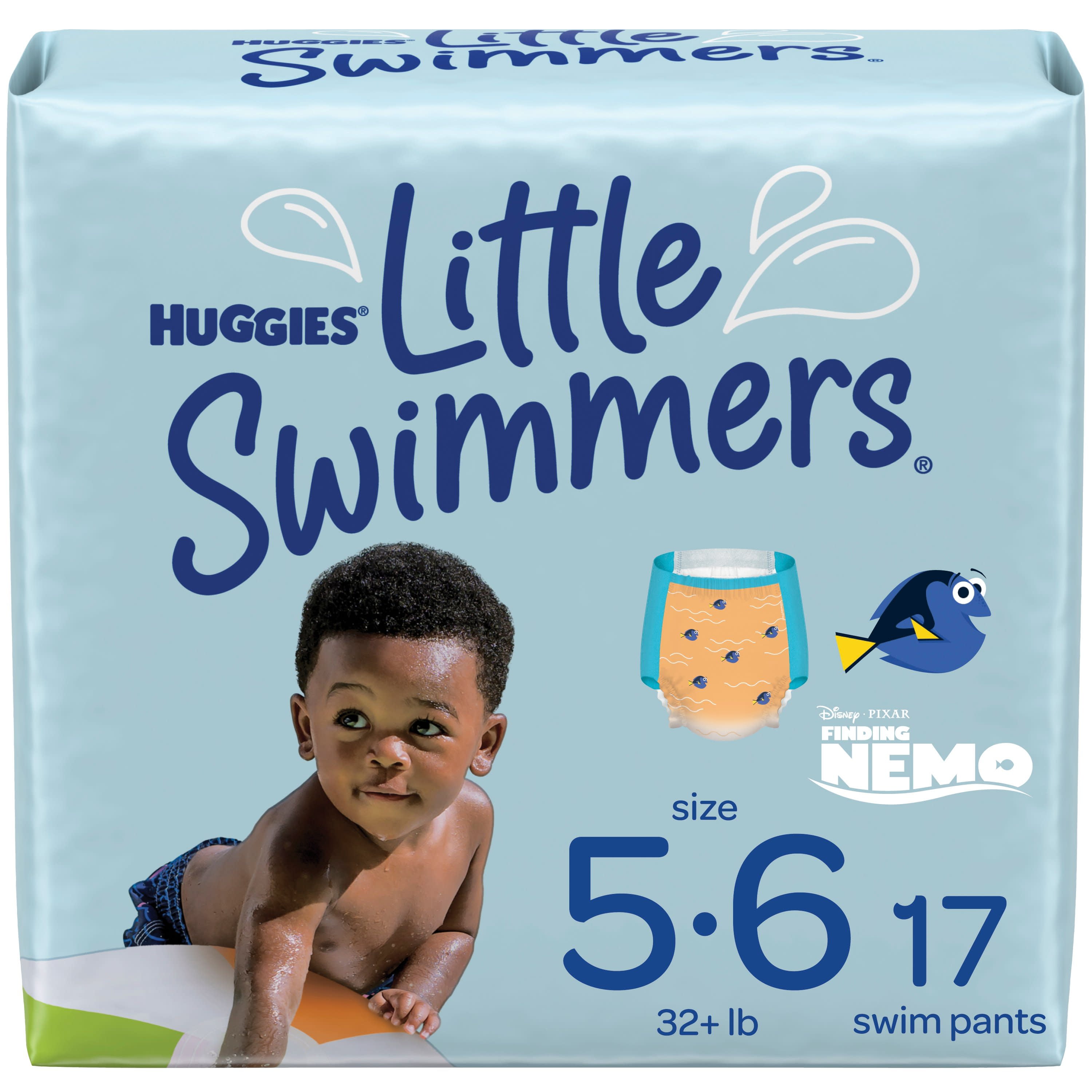  HUGGIES Little Swimmers - Pañales de natación desechables,  talla 3 S, 12 unidades : Bebés