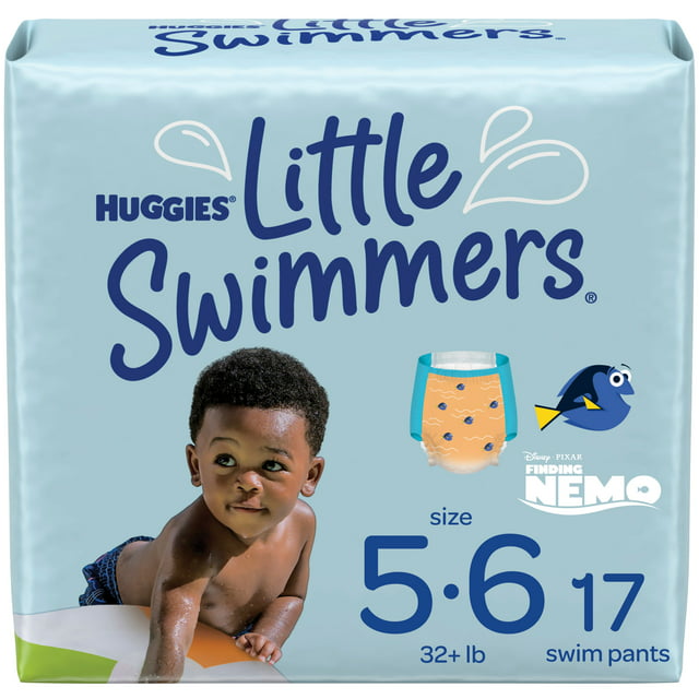 Huggies Little Swimmers Swim Diapers, Size 5-6 Large, 17 Ct