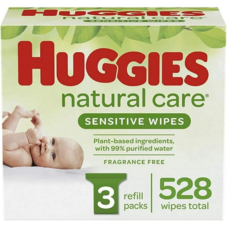 Huggies Natural Care Baby Wipe Refill Pack Aloe Vitamin E