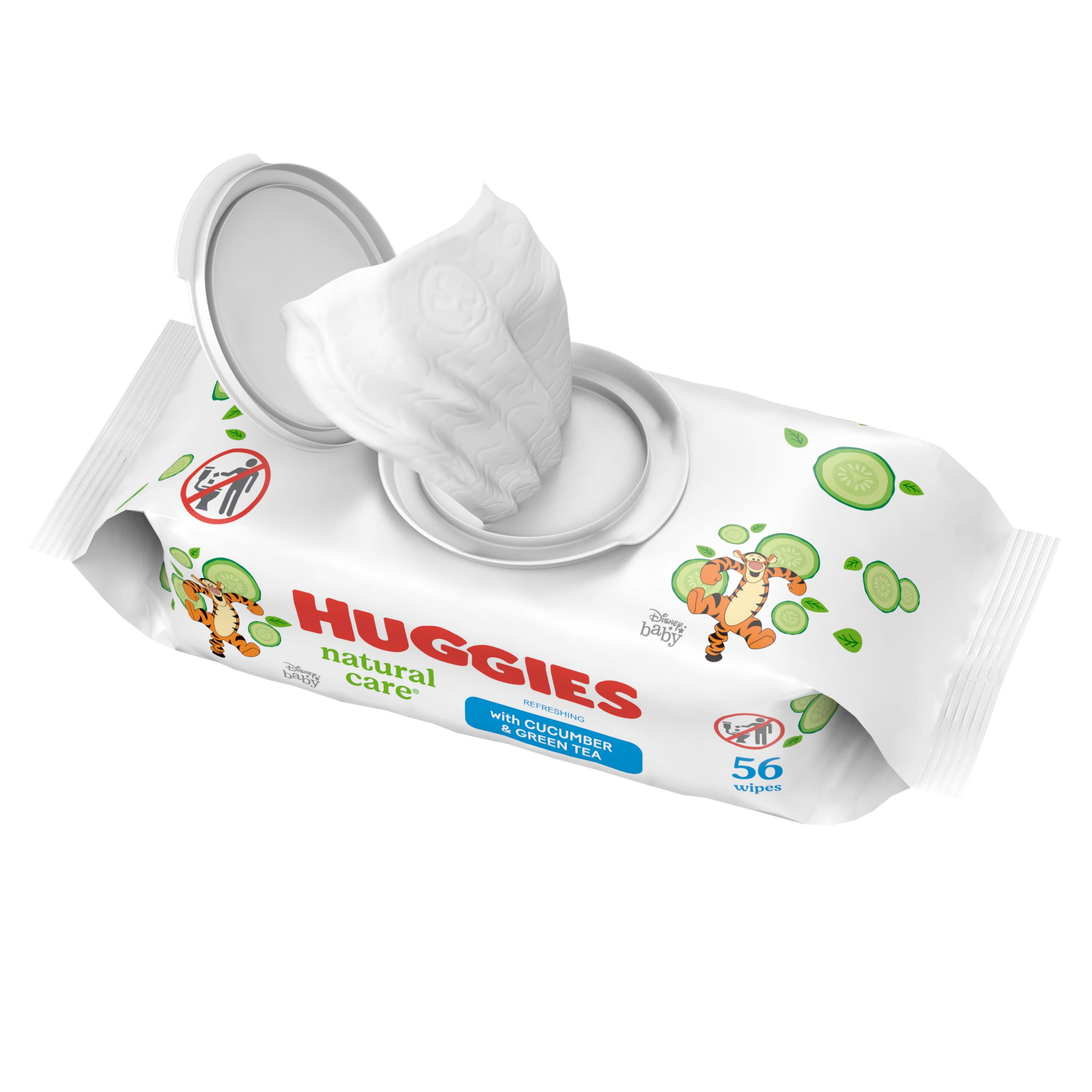 Lot de 3 paquets de 56 lingettes (Huggies)