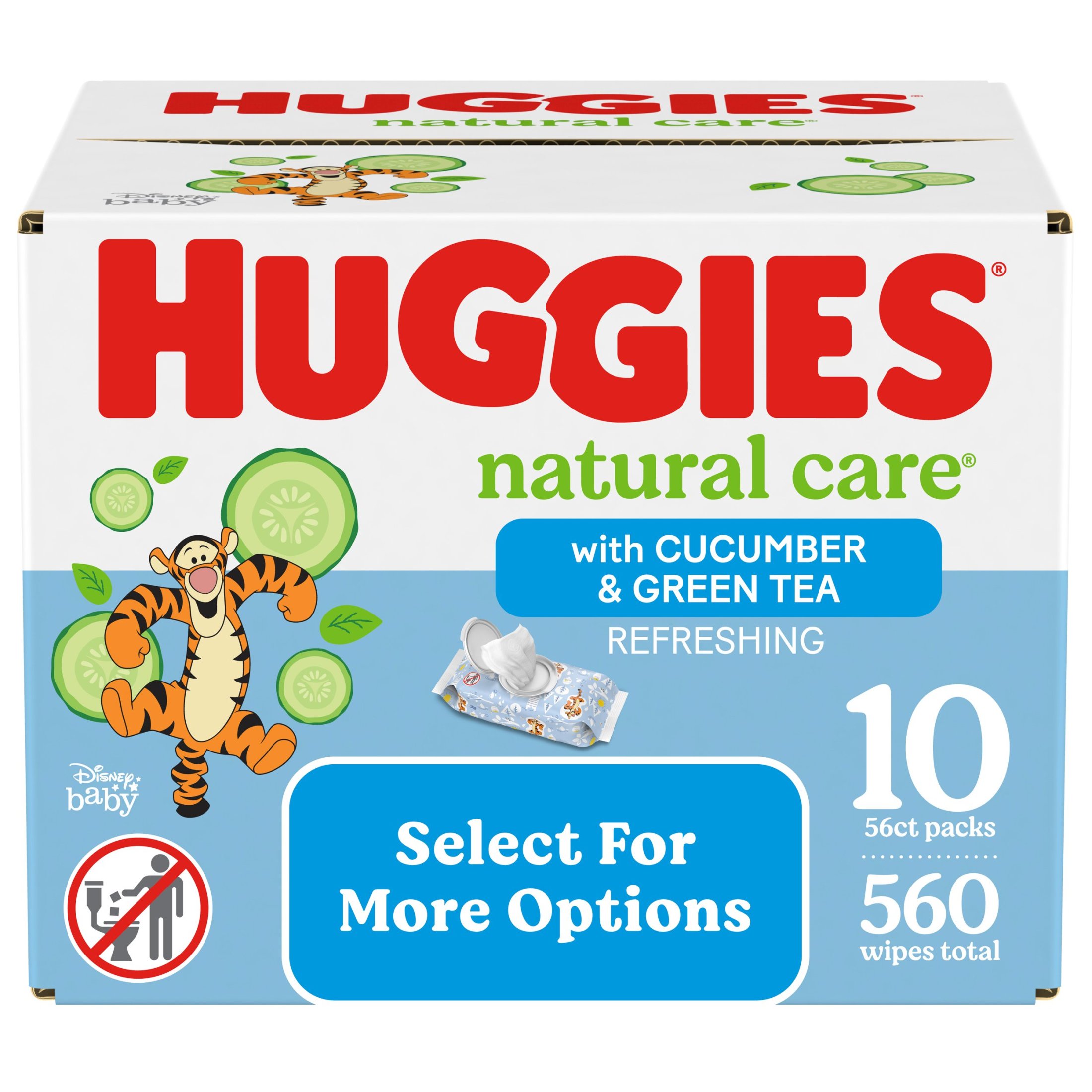 Huggies Natural Care Refreshing Baby Wipes, Scented, 10 Pack, 560 Total Ct (Select for More Options) - image 1 of 11