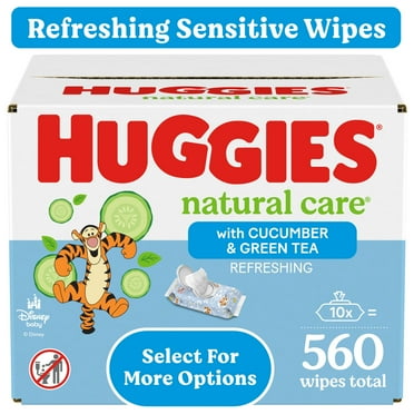 Huggies Natural Care Refreshing Baby Wipes, Scented, 10 Pack, 560 Total Ct (Select for More)