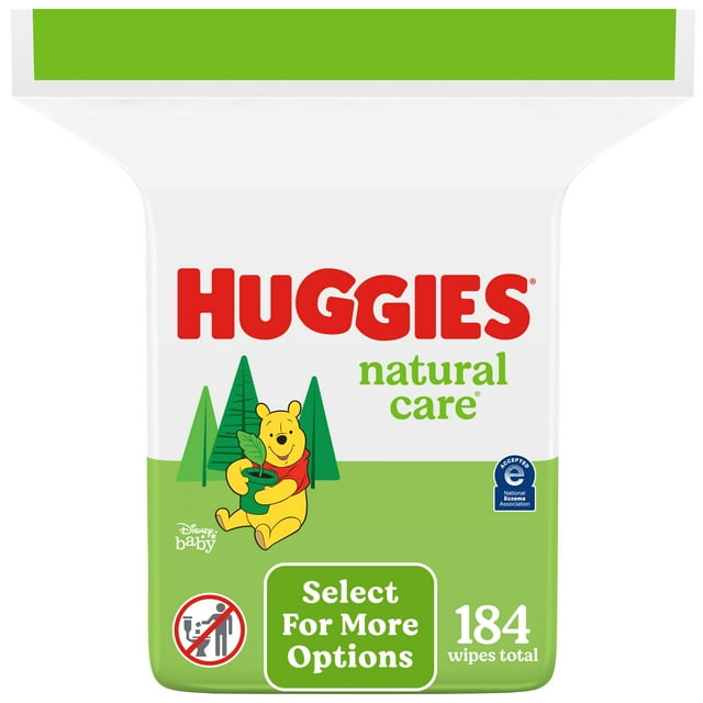 Huggies Natural Care Sensitive Baby Wipes, Unscented, 1 Refill, 184 Total Ct (Select for More Options)