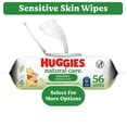 thumbnail image 1 of Huggies Natural Care Sensitive Fragrance-Free Baby Wipes, Unscented Wipes, 1 Pack, 56 Wipes, 1 of 16