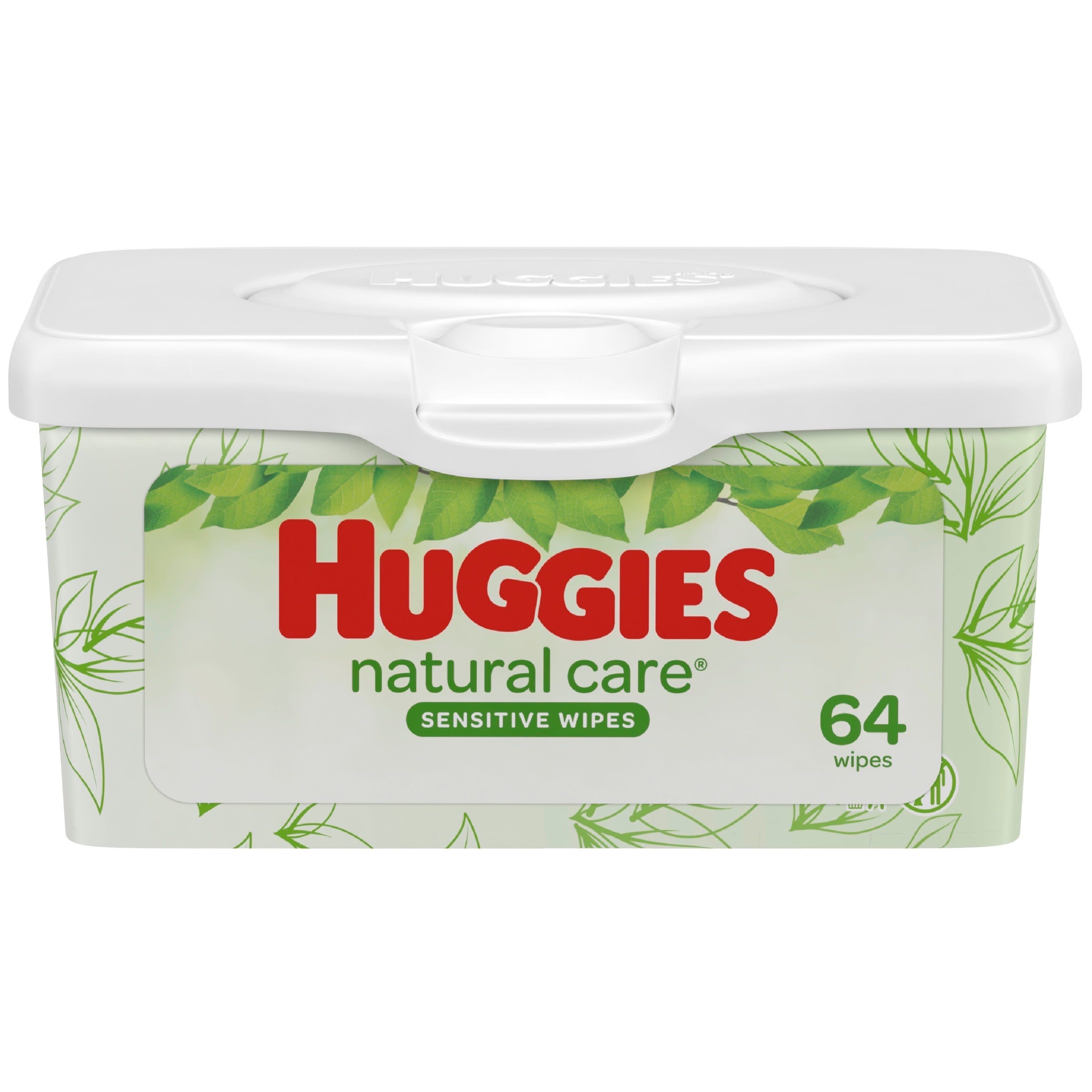Huggies Natural Care Wipes - 64/Tub, 4 Tubs/Case - image 1 of 9