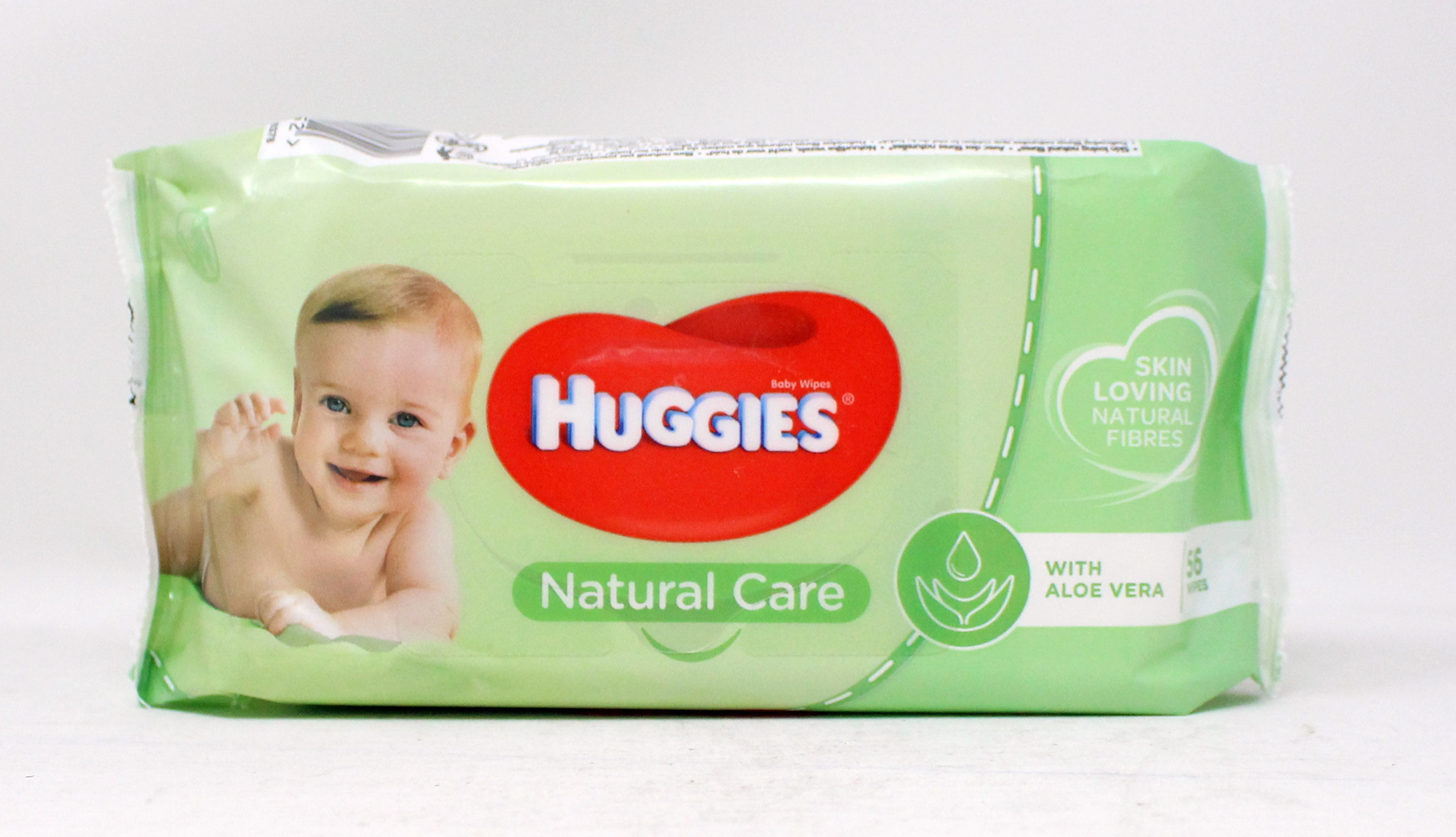 LINGETTES BEBE 56 UNITES NATURAL CARE HUGGIES - Aswak Assalam