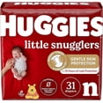 thumbnail image 1 of Huggies Newborn Diapers, Little Snugglers Baby Diapers, Size Newborn (up to 10 lbs), 31 Count, 1 of 2