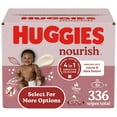 thumbnail image 1 of Huggies Nourish Scented Baby Wipes, 6 Pack, 336 Total Ct (Select for More Options), 1 of 10