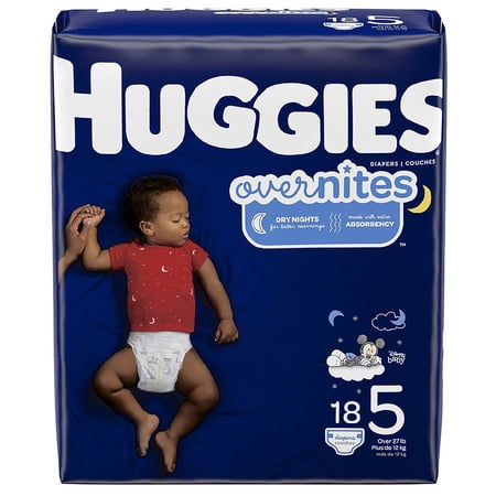 Huggies OverNites Diaper, Size 5 (Sold as PK/18)