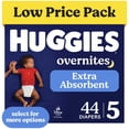 thumbnail image 1 of Huggies Overnites Nighttime Baby Diapers, Size 5 (27+ lbs), 44 Ct (Select for More), 1 of 16
