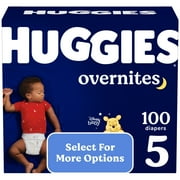 Huggies Overnites Nighttime Diapers, Size 5, 100 Ct (Select for More Options)