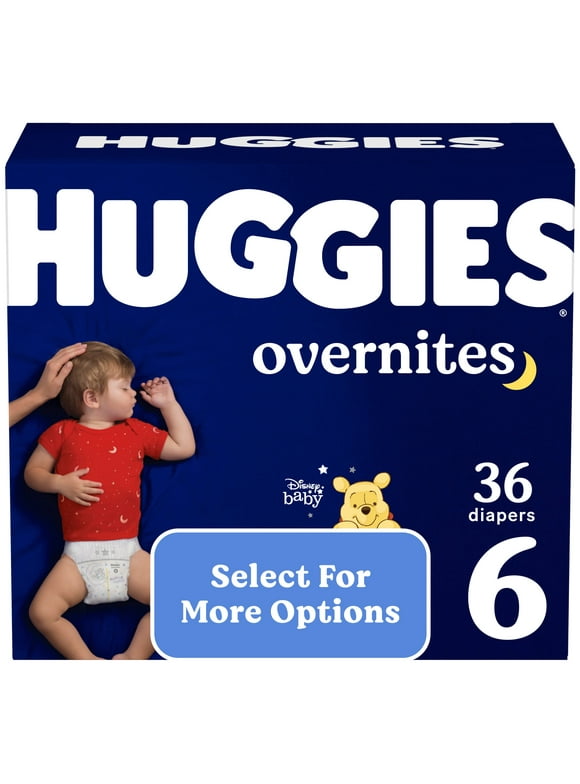 Huggies Overnites Nighttime Diapers, Size 6, 36 Ct (Select for More Options)