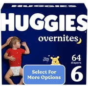 Huggies Overnites Nighttime Diapers, Size 6 (35+ lbs), 36 Ct (Select for More)