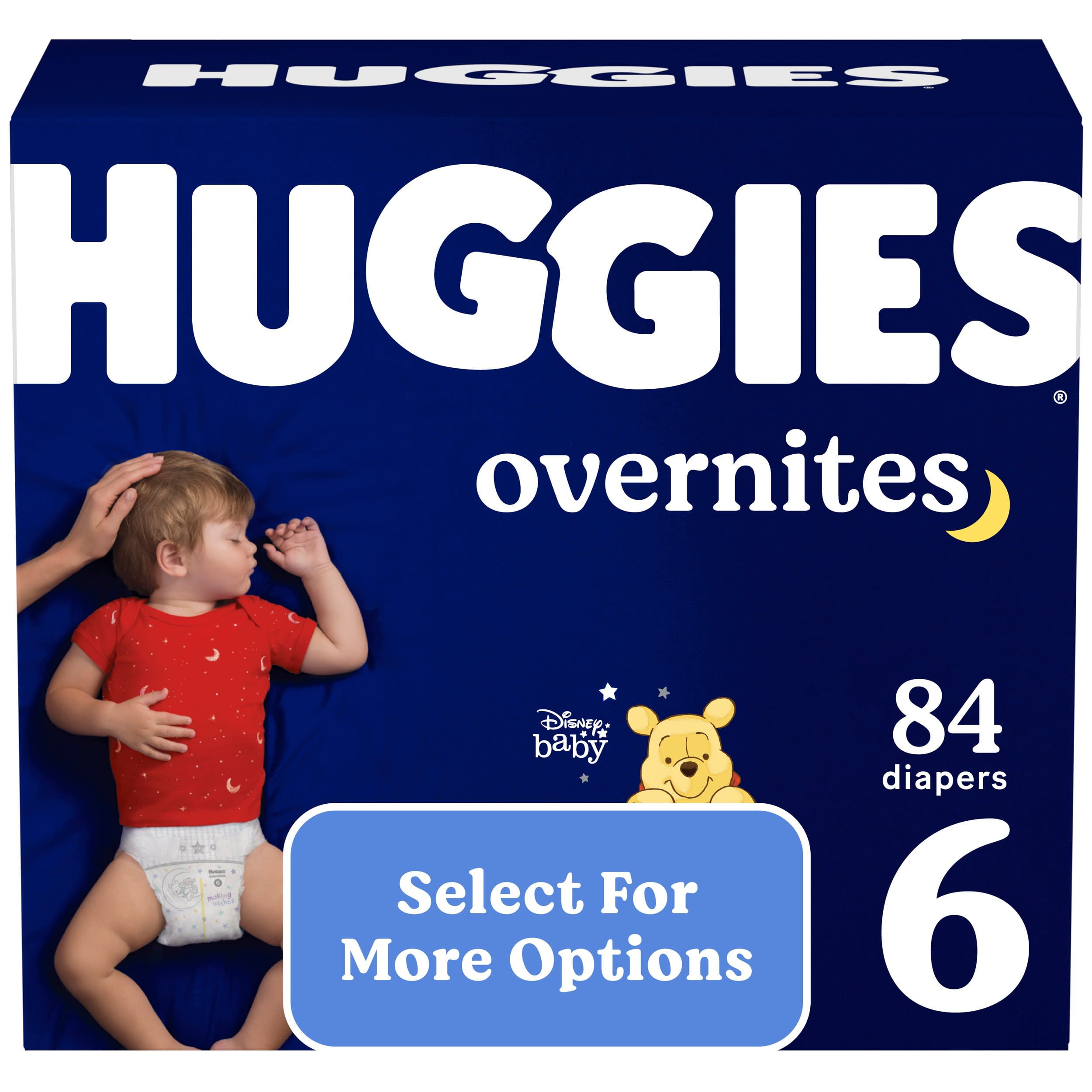 Huggies Overnites Nighttime Baby Diapers Size 6 - 84 ct