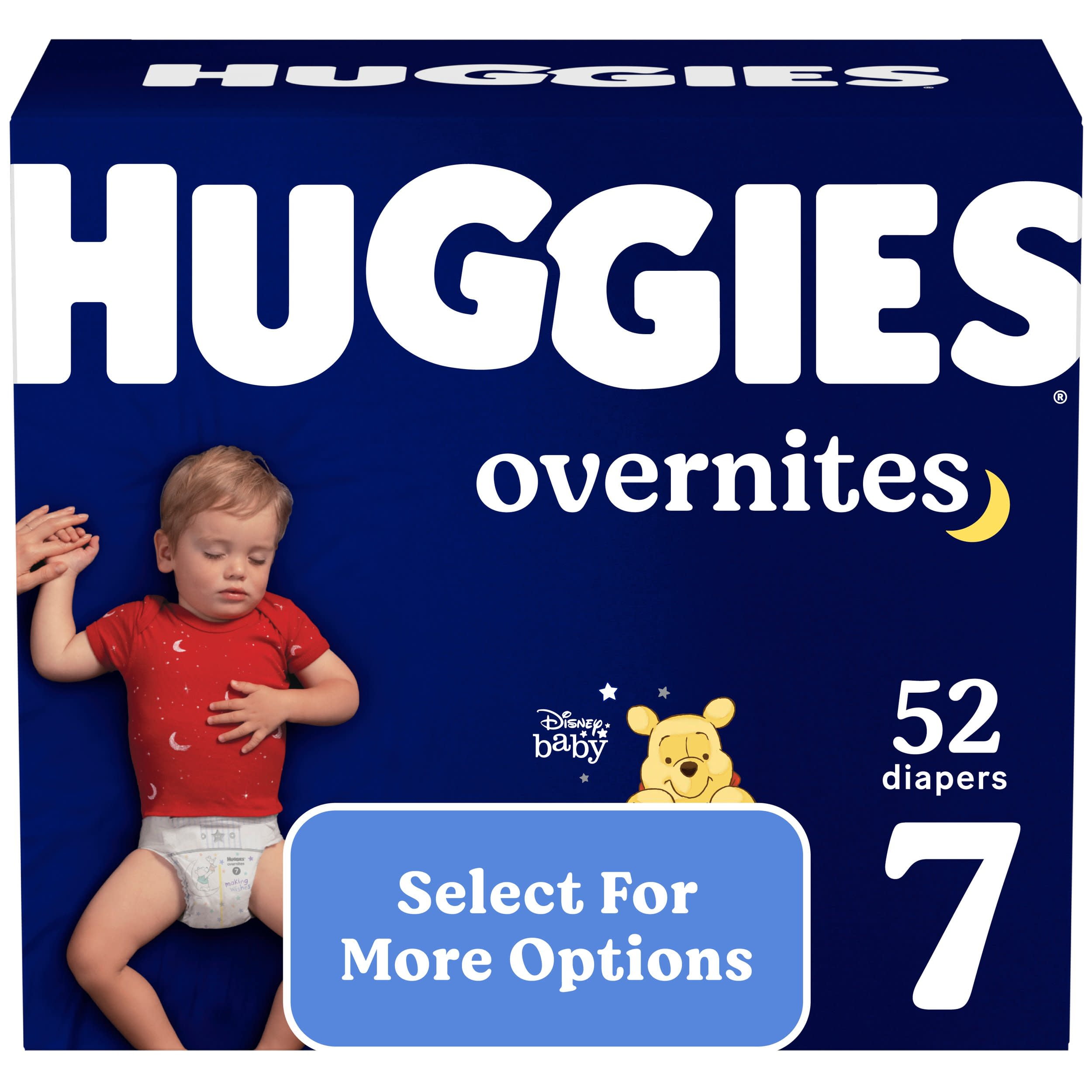 Huggies Overnites Nighttime Diapers Size 7 52 Ct Select for More Options