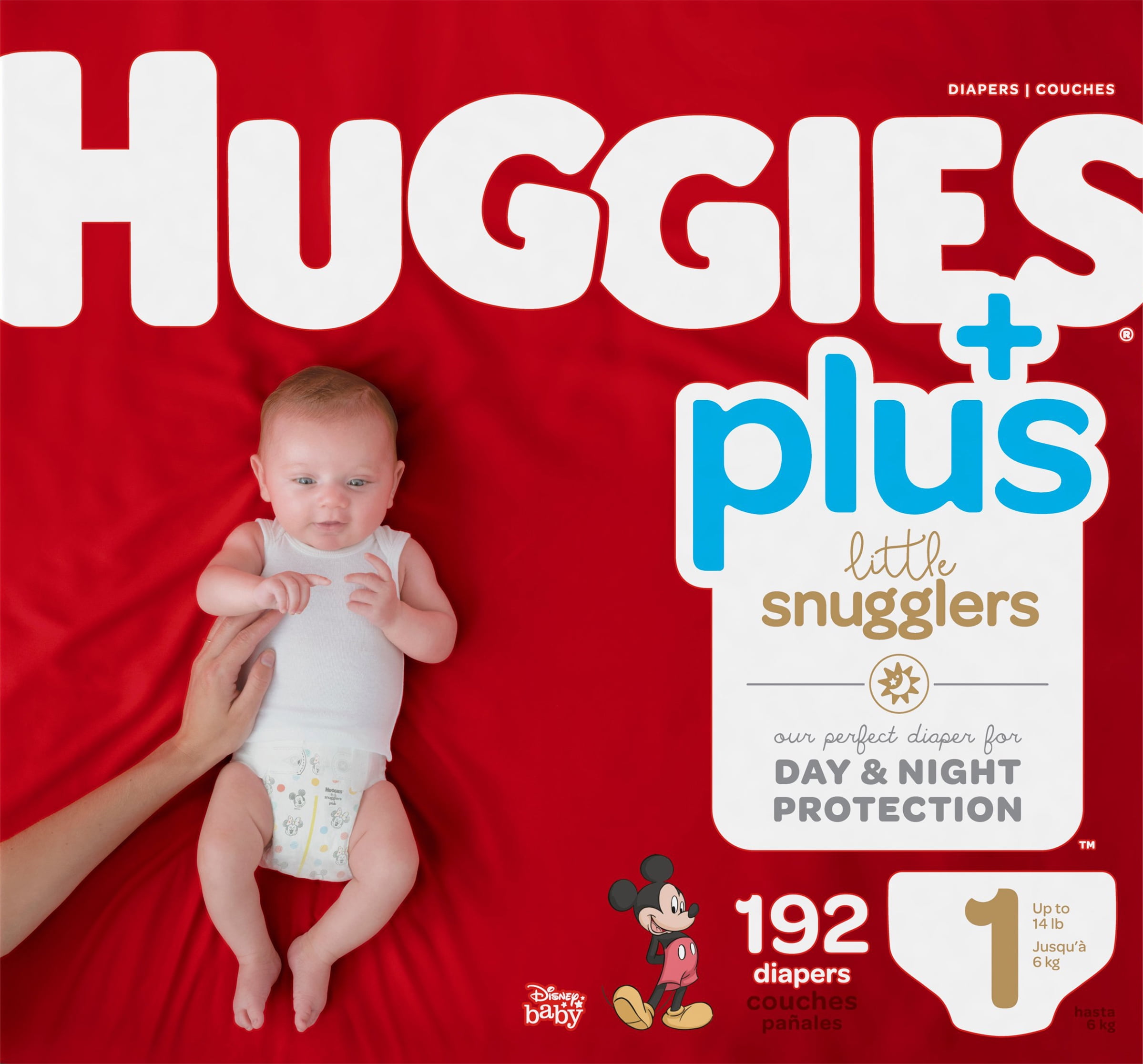 Huggies Plus Diapers Size 1, 192 Count - Walmart.com