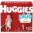 thumbnail image 1 of Huggies Plus Diapers Sizes 1 – 2 – One Color, 1 (8-14 lb/4-6 kg), 1 of 7