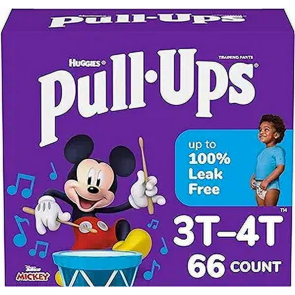 Huggies Pull-Ups Boys' Potty Training Pants, 3T-4T, 66 Ea..