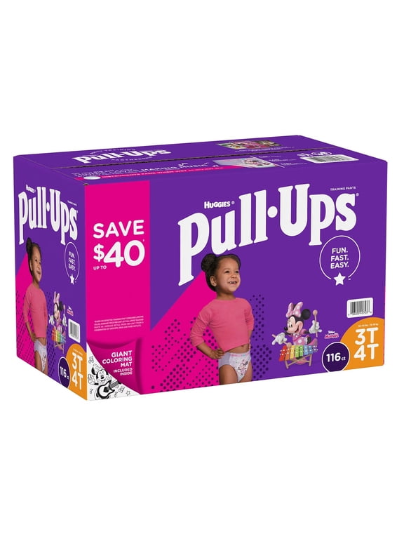 Pull-Ups Female Training Pants 3T - 4T , 116 Count