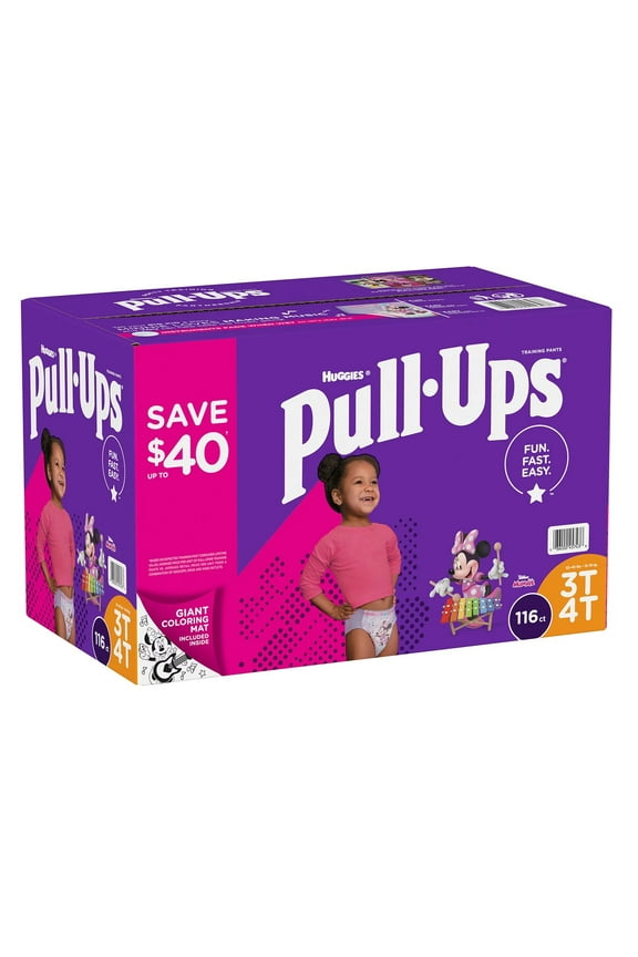 Pull-Ups Female Training Pants 3T - 4T , 116 Count