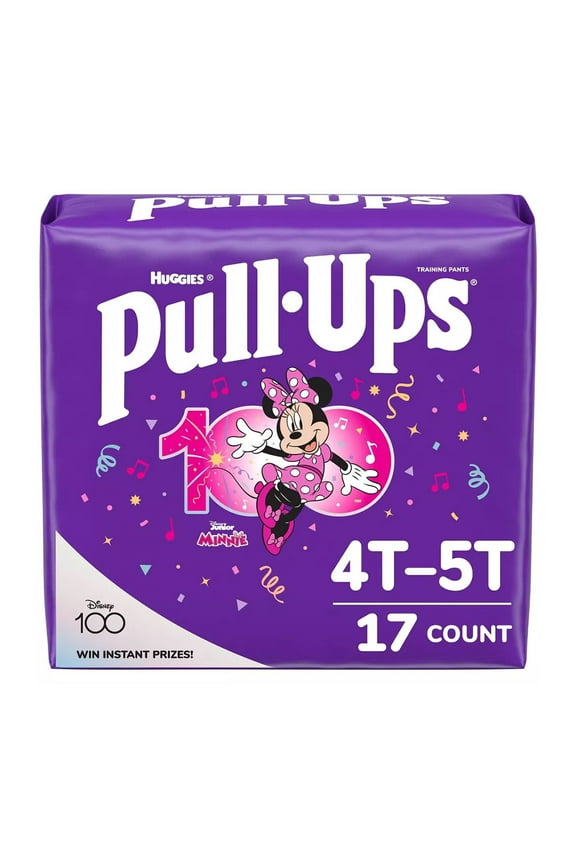 Pull Ups Girls Potty Training Pants, Size 4T To 5T, 17 Ea..
