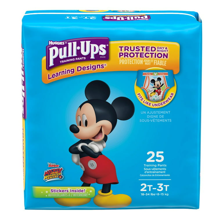 Huggies Pull-Ups Learning Designs Size 2T-3T 25-Count Disposable