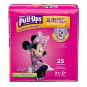 Huggies Pull-Ups تصاميم التعلم حجم 2 T-3 T جامبو 25-عدد السراويل التدريب المتاح حزمة من 32