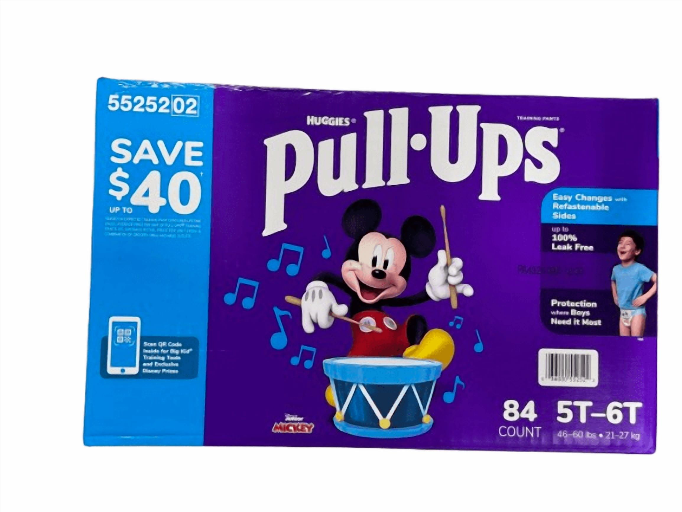 Huggies Pull-Ups Learning Designs Training Pants for Boys Size 5T-6T (46-60 lbs) 84 Count