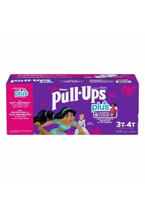 Pull-Ups Plus Training Pants For Girls One Color, 3T-4T (32-40 lb/15-18 kg)