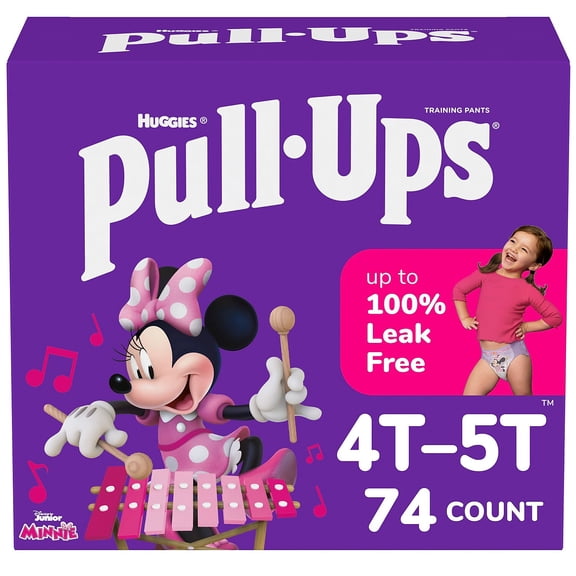 Huggies Pull-Ups Potty Training Pants Girls 4T-5T 74 CT (45272)