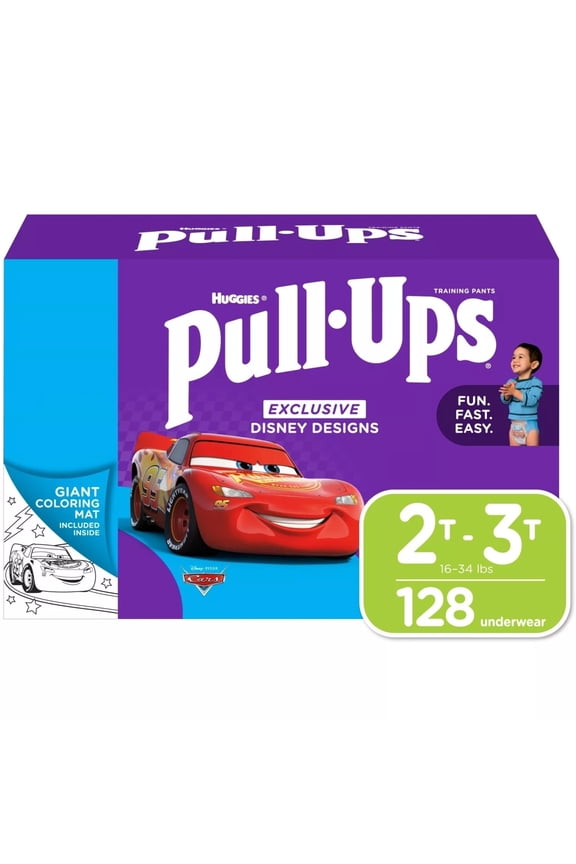 Pull-Ups Training Pants for Boys 2T-3T 18-34 Pounds (128 Count)