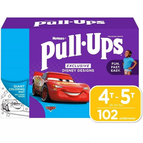 Huggies Pull-Ups Training Pants for Boys 4T-5T 38-50 Pounds (102 Count)