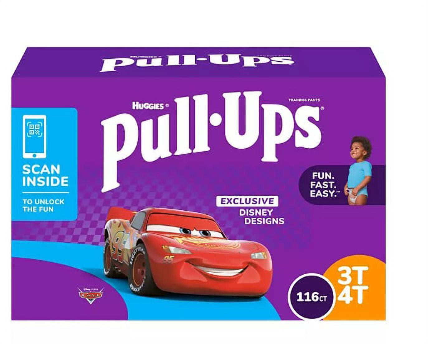 Huggies PullUps Training Pants for Boys( Diaper Size 3T4T, 116 Pieces