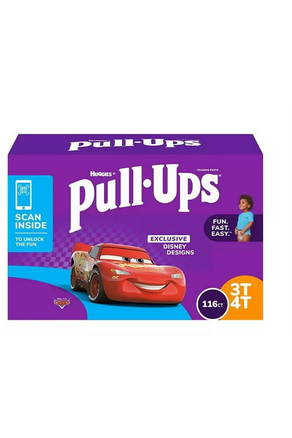 Pull-Ups Training Pants for Boys( Diaper Size 3T-4T, 116 Pieces)