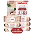 thumbnail image 1 of Huggies Sensitive Skincare Baby Wipes with Cocoa & Shea Butter,6 Flip-Top Packs, 336 Total Count (Select for More), 1 of 9