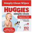 thumbnail interactive-video image 1 of Huggies Simply Clean Unscented Baby Wipes, 3 Flip-Top Packs, 192 Count, 1 of 13