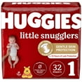thumbnail image 1 of Huggies Size 1 Diapers, Little Snugglers Newborn Diapers, Size 1 (8-14 lbs), 32 Count RDD17, 1 of 6