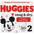 thumbnail image 1 of Huggies Size 2 Diapers, Snug & Dry Baby Diapers, Size 2 (12-18 lbs), 100 Count, 1 of 3
