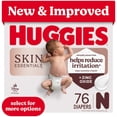 thumbnail image 1 of Huggies Skin Essentials, Fragrance Free Baby Diapers Size Newborn, 76 Count, 1 of 12