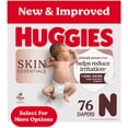 thumbnail image 1 of Huggies Skin Essentials Baby Diapers, Size Newborn (6-9 lbs), 76 Count (Select for More), 1 of 12