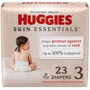 Huggies Skin Essentials Baby Diapers for Sensitive Skin, Size 3 16-28 lbs, 23 Ct Select for More