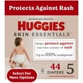 thumbnail image 1 of Huggies Skin Essentials Baby Diapers for Sensitive Skin, Size 5 (27+lbs), 44 Ct (Select for More), 1 of 16