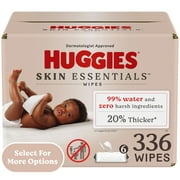 Huggies Skin Essentials Baby Wipes, 6 Pack, 336 Total Ct (Select for More Options)