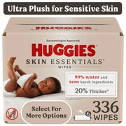 Huggies Skin Essentials Sensitive Baby Wipes, Unscented, 6 Pack, 336 Total Ct (Select for More)